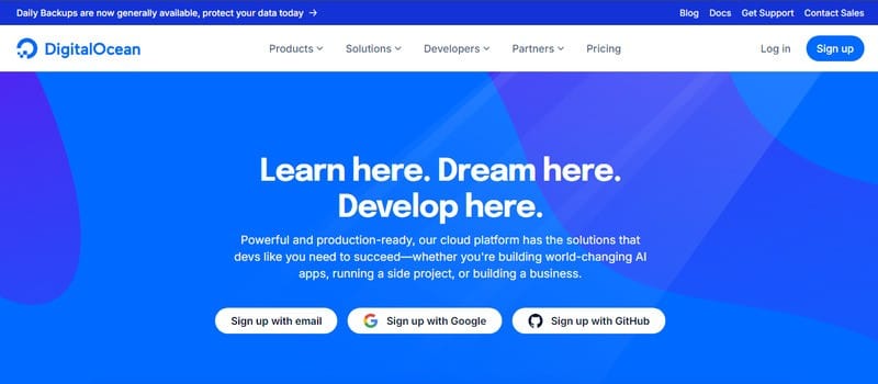 DigitalOcean is a cloud infrastructure provider that specialises in VPS hosting solutions, which are simple, affordable, and developer-friendly. The main product it offers is scalable, easy-to-deploy cloud servers known as "Droplets."