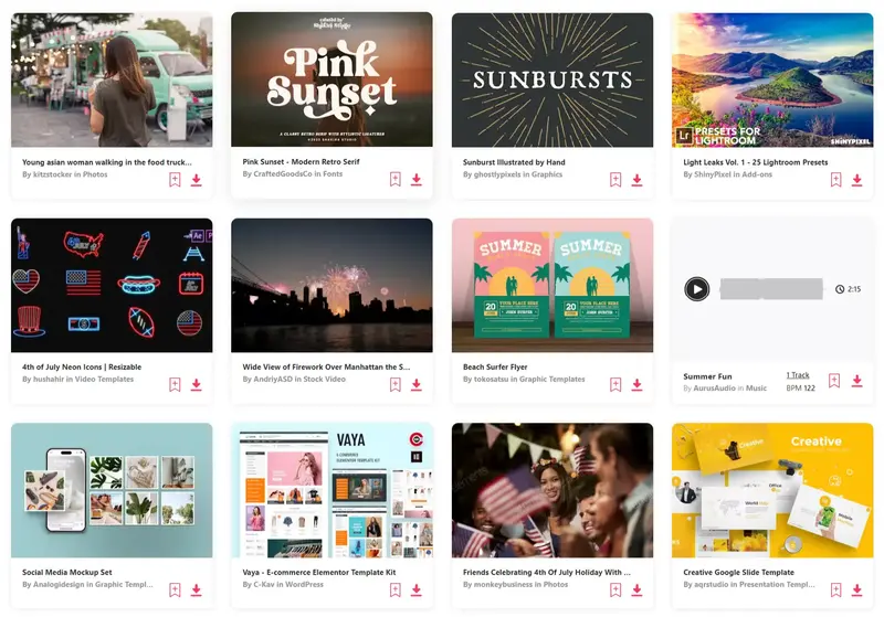 Envato Elements Unlimited Stock Videos Music Photos Graphics example