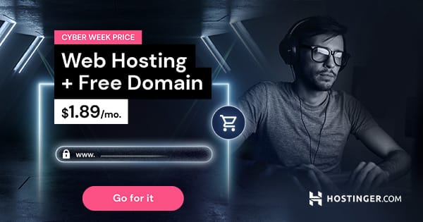 Hostinger Black Friday Sale