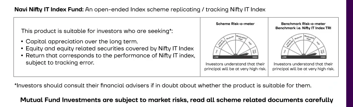 Navi Nifty IT Index Fund Risk factor