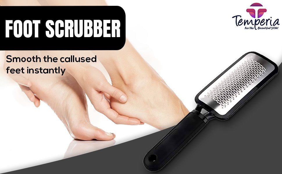 Say goodbye to calluses with Temperia Foot File Scrubber!