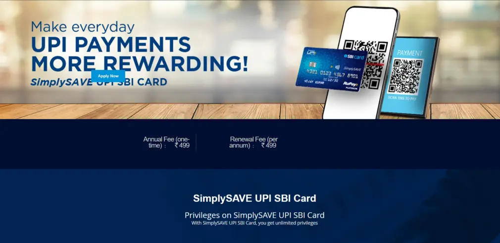 Unlimited Privileges with SimplySAVE UPI SBI Card