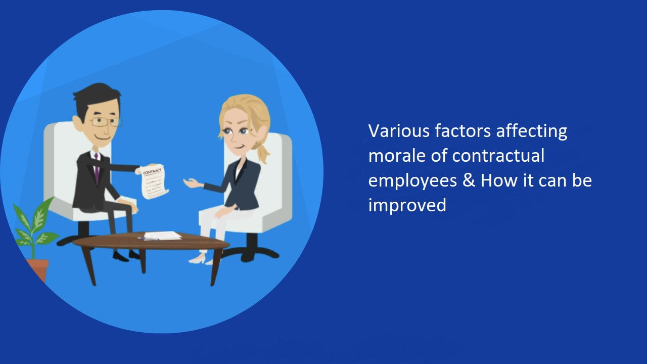 Various factors affecting morale of contractual employees