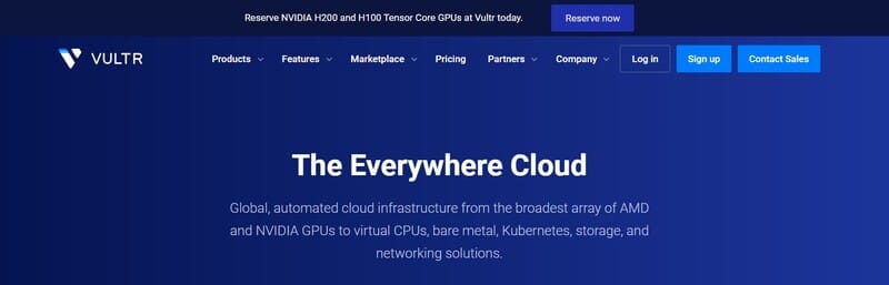 Vultr is a cloud infrastructure company that provides high-performance servers in the cloud with SSD storage. It offers services like virtual private servers (VPS), dedicated cloud instances, block storage, and managed Kubernetes. Vultr is famous for being global: there are several locations around the world, data centers included, which can build scalable and flexible solutions for developers and businesses alike.