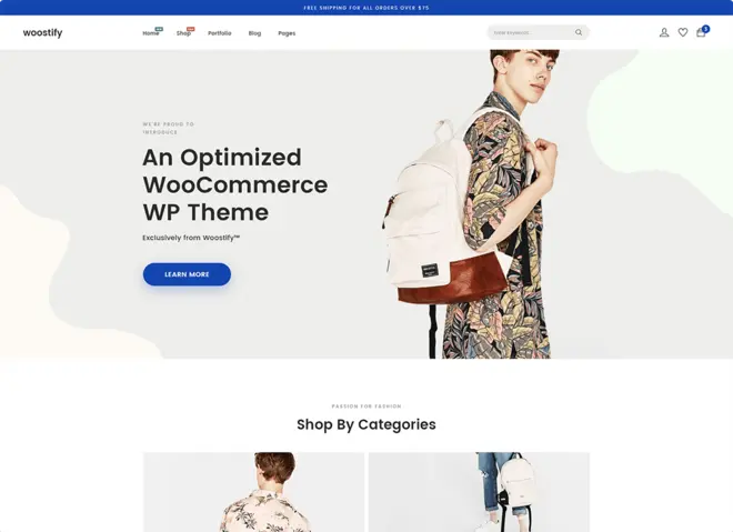 Woostify best free WooCommerce theme for Wordpress